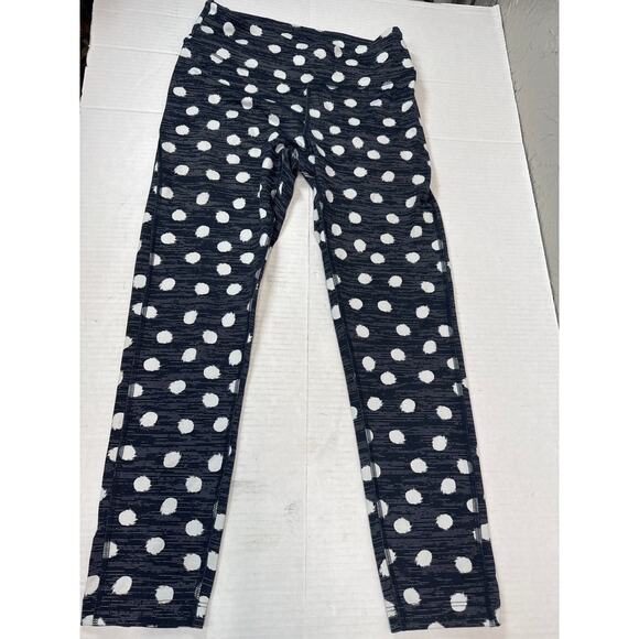 Outdoor Voices TechSweat 3/4 Black White Polka Dot Active Leggings Size Small - Picture 1 of 6